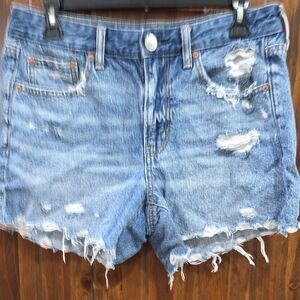 Trendy Distressed Denim Shorts